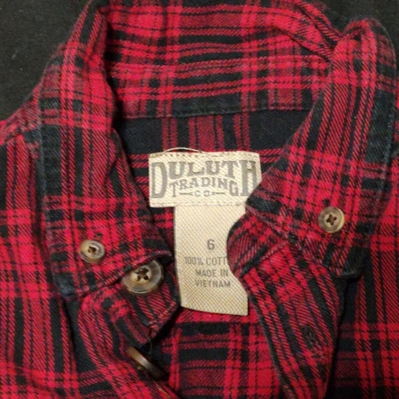 Duluth trading co youth flannel size 6 - Picture 2 of 2